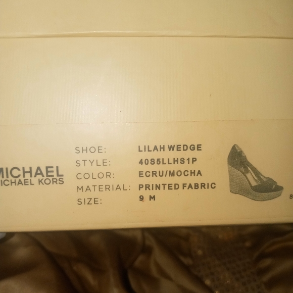 Micheal Kors Canvas Wedge - Picture 4 of 4